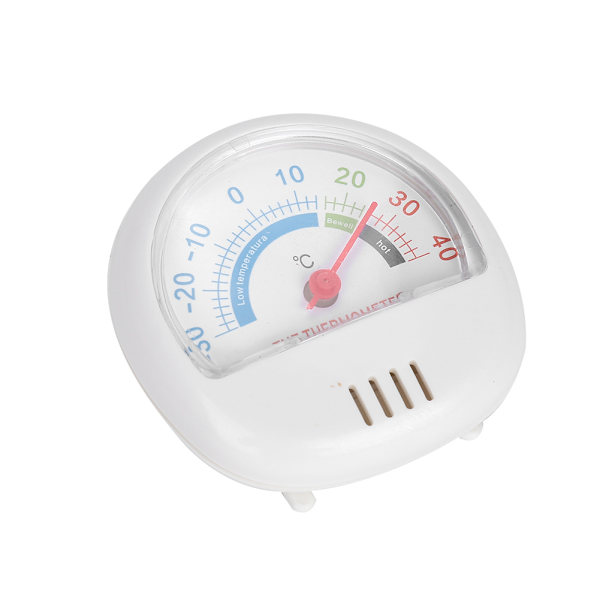 Kyl- och frys termometer stor urtavla termometer (mekanisk vit)