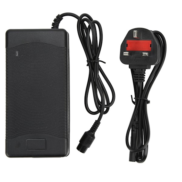 10in Scooter Charger with 3 Holes for KUGOO M4 M4PRO 54.6V 2A Aviation Head Charger 100‑240VUK Plug