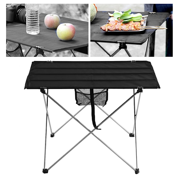 Bärbar hopfällbar picknickbord i tyg för utomhusbruk, camping och grillning (stor)