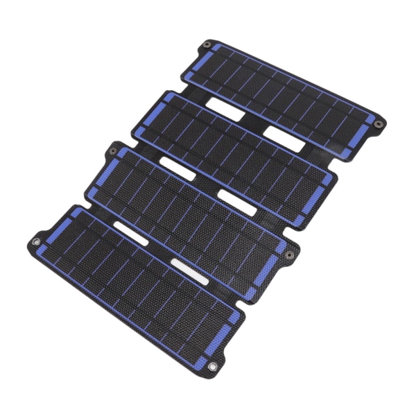 Solcellepanel Folding Monokrystallinsk Silisium 2 USB Utgang Fleksibel ETFE Solcellepanel 14W 5V Blå