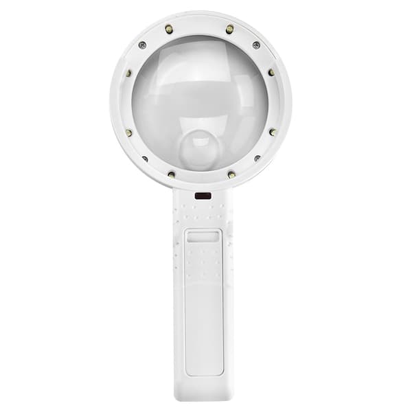 5/11X Forstørrelsesglass med 8 LED-lys Håndholdt Stasjonær Multifunksjonell Leseforstørrer