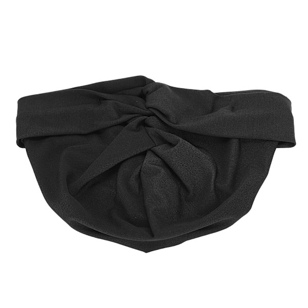 Kvinde Mode Turban Hovedtørklæde Stretch Fast Chemo Wrap Muslimsk Hat Religiøs ArtikelSort