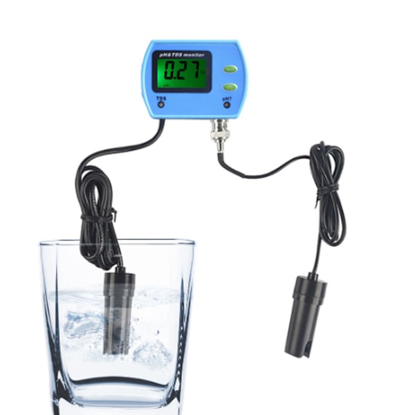 PH-9851 LCD-vattenkvalitetsanalysator PH/TDS-monitor testinstrument EU-kontakt 230-240V
