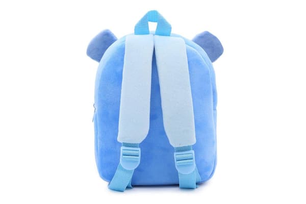 Blue Hippo School Backpack Cute Animals