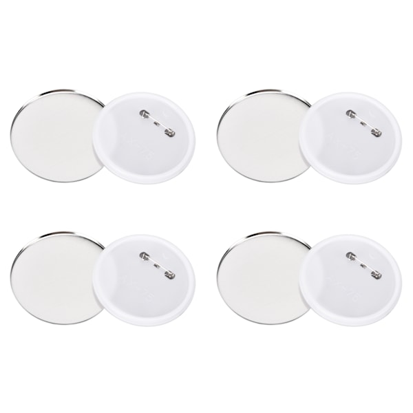 100 stk Merkebakke Bakdeksel Tinnplate Plastbase Unngå Rust Fast DIY Merkeverktøy for Julebursdagsgaver 75mm 100stk