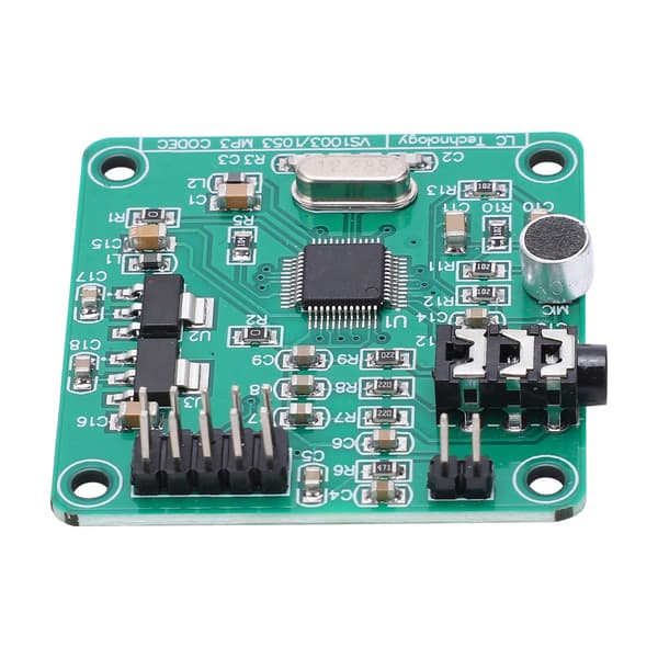 Audio VS1003 Modul Stemmeafkodningskort Indbyggede Mikrofoner til MP3 MP3+V WMA WAV MIDI SP-MIDI