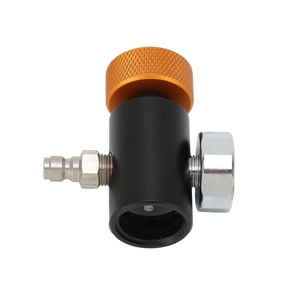 CO2 Cylinderadapter Justerbar Sodaventil med 8 mm hanhoved 3000psi trykmåler