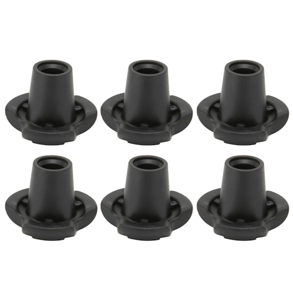 6pcs Crutch Foot Covers Skid Resistance Crutch Leg Tips for Trekking Pole Cane Crutch Chairs 16mm Inner Diameter