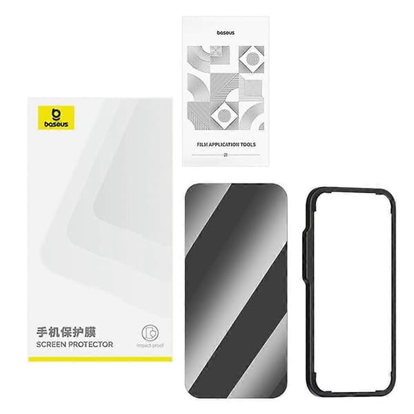 BASEUS Anti-spy Full Screen Protector Tempered Glass Film for iPhone 16 Pro