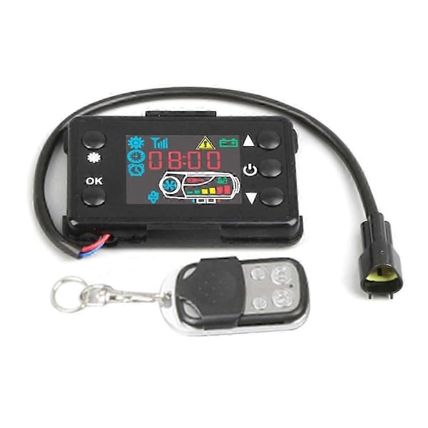 12V 5KW Bil Luft Parkeringsvärmare LCD Monitor Switch Moderkort Kabelhärva kompatibel med Lastbilar Fordon Värmetillbehör