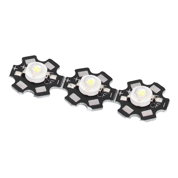 10 STK 1W LED Chip Highlight DIY Light Beads med aluminium base 6500k 90lm 20mm hvidt lys
