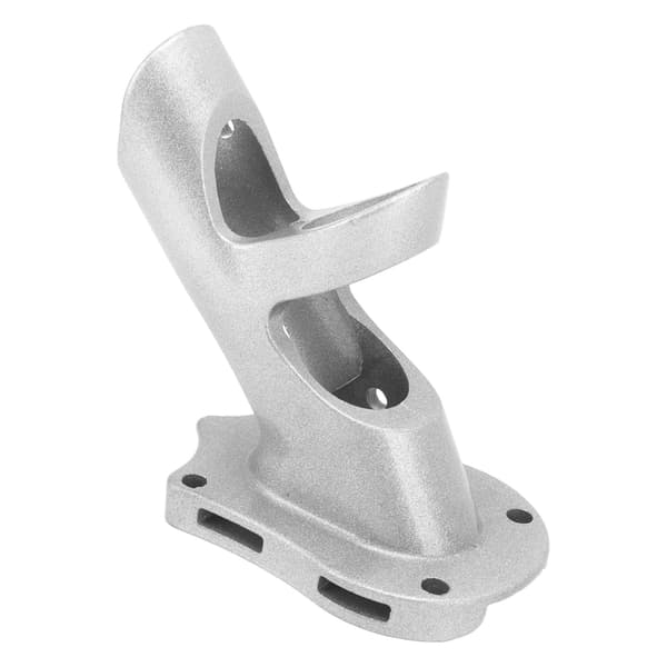 Flaggfäste Justerbart 45 Grader Aluminiumlegering Stark Rostfritt 3 Hål Flaggstångshållare Silver