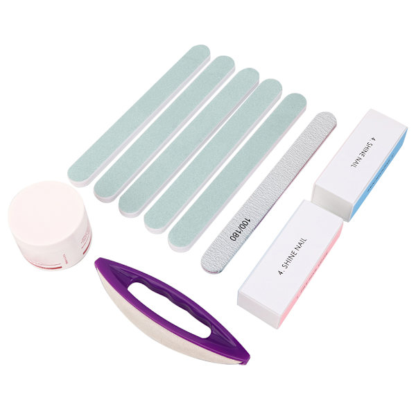 Kantfil Kit Manikyr Pedikyr Poleringsblock Nagelkonst Nagelvård Tillbehör Set 5st/set