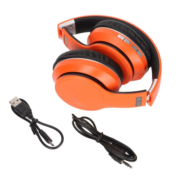 ELB4 Bluetooth-hovedtelefoner Multifunktionelle foldbare trådløse høretelefoner til sport og gaming (orange)
