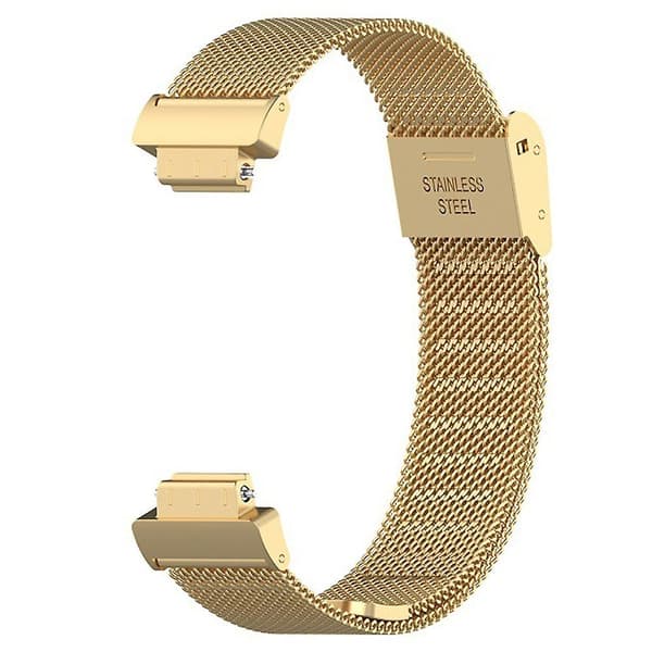 For Fitbit Inspire 3 Stainless Steel Fine Mesh Watch Band Replacement Strap with Buckle