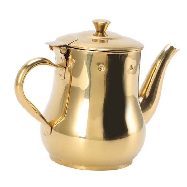 500 ml kaffekjele i rustfritt stål med tekanne for kaffe, kjøkken, gull