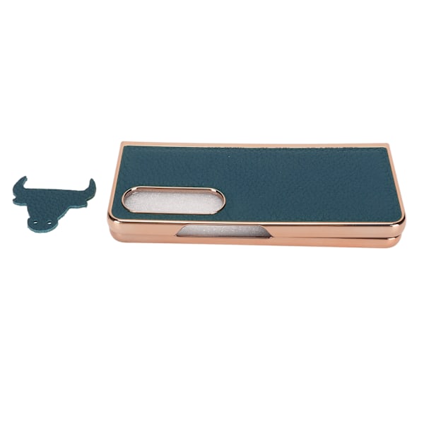Fällbar telefonfodral för Samsung Galaxy Z Fold 4 Nano elektropläterat läder stjärnmönster Anti Scratch telefonskyddsfodral Blå