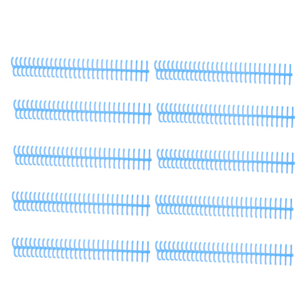 10 st spiralbindningsfjädrar 130 ark kapacitet ryggkam 30 hål 16 mm diameter set kit blå