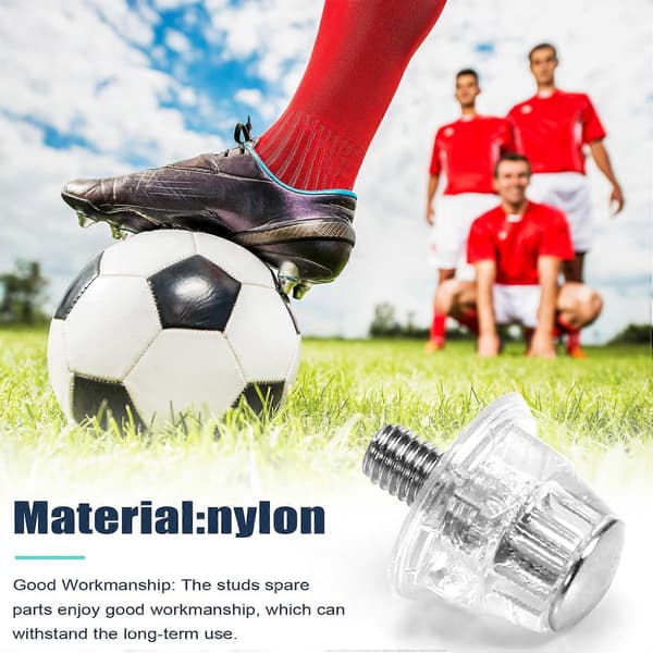 12 pcs Football Boot Studs Shoe Stud Replacement Component Sports Accessory Football Shoe Studs with Wrench 13mm