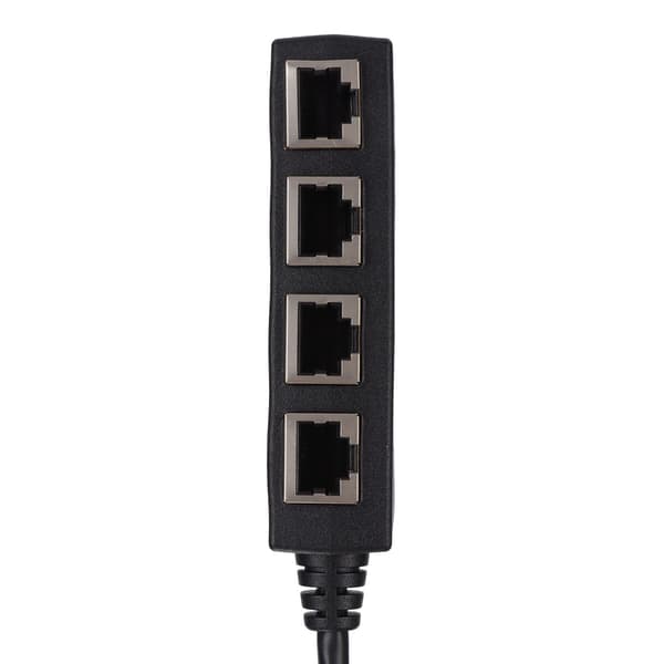 RJ45 Splitter Adapter 1 til 4 Port Glat Transmission Fremragende Forbindelse Netværkskabel Adapter