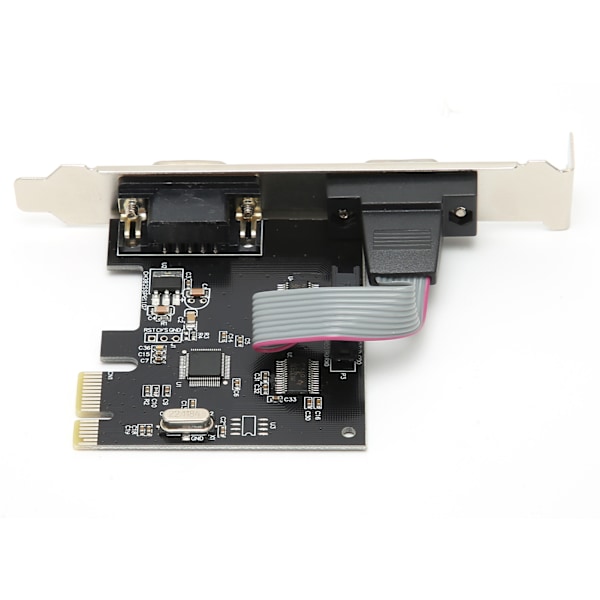 Utvidelseskort PCIE til 2 serieportkonverteradapterkontroller for Windows/Linux/OS X stasjonær PC