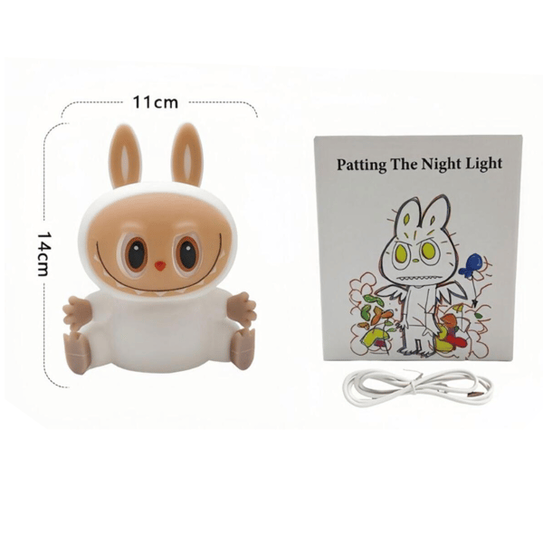 Monsters Varm - Tryckstyrd Nattlampa - USB-laddad, Mysig Sovrumstimer Present till Barn (grön) green Warm light