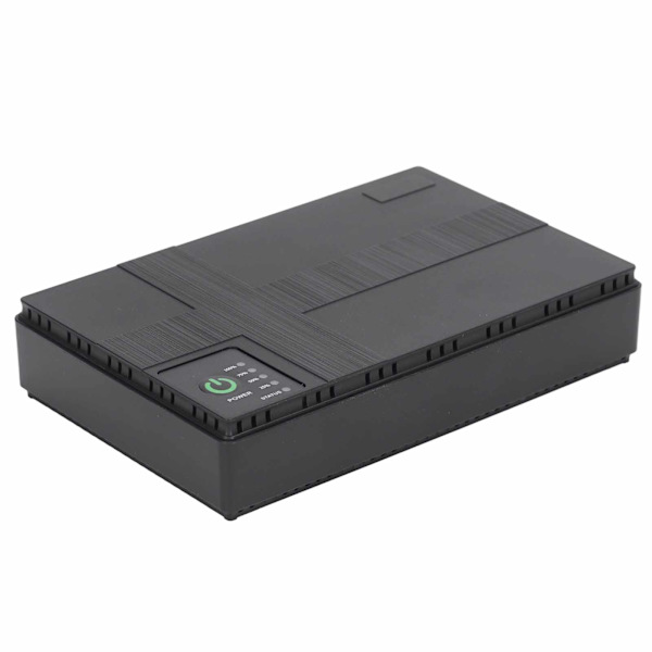 UPS Batteribackup 10400mAh 5V 9V 12V 2A POE 15V 24V 1A Output Uafbrudt strømforsyning 85‑265V EU-stik