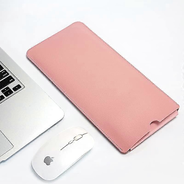 PU Läder Portabelt Tangentbord Bärväska Förvaringsväska Dammtät Skyddsfodral för Logitech K380 Multi-Device Bluetooth Tangentbord (Rosa)