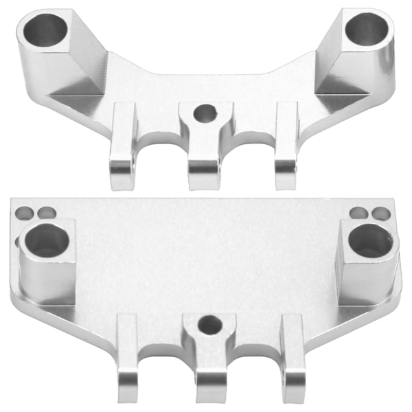 RC-bilservolinkbeslag i aluminiumlegering, forreste og bageste trækstangssokkel til MN86K MN86KS MN86 MN86S 1/12 RC-seriebiler, sølv