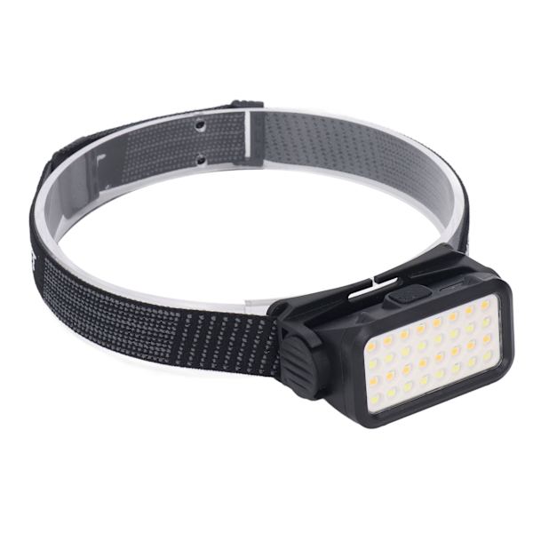 LED-otsalamppu, USB-lataus, 5 vaihdetta, korkea kirkkaus, IPX4-vedenkestävä, pyöräilyyn ja kalastukseen