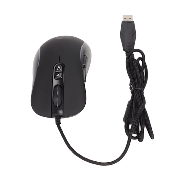 Mekanisk mus 4800DPI Programmerbar høj præcision Ergonomi ABS Gaming mus med 6 RGB farver til Linux til Windows