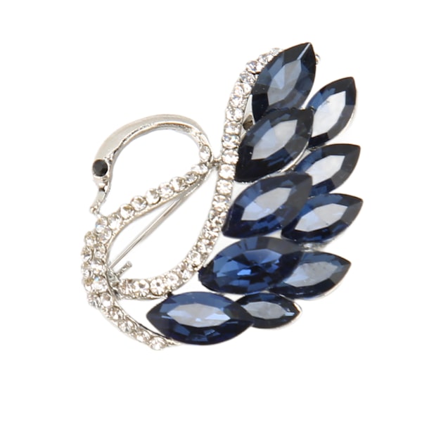 Broschnål Glänsande gnistrande Elegant Blå Djur Rhinestone Broscher Pins för fest