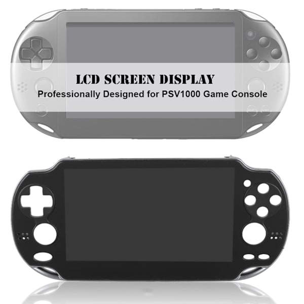 Ersättning LCD-skärm Digitizer Display för Playstation PSV 1000 Spelkonsol Montering