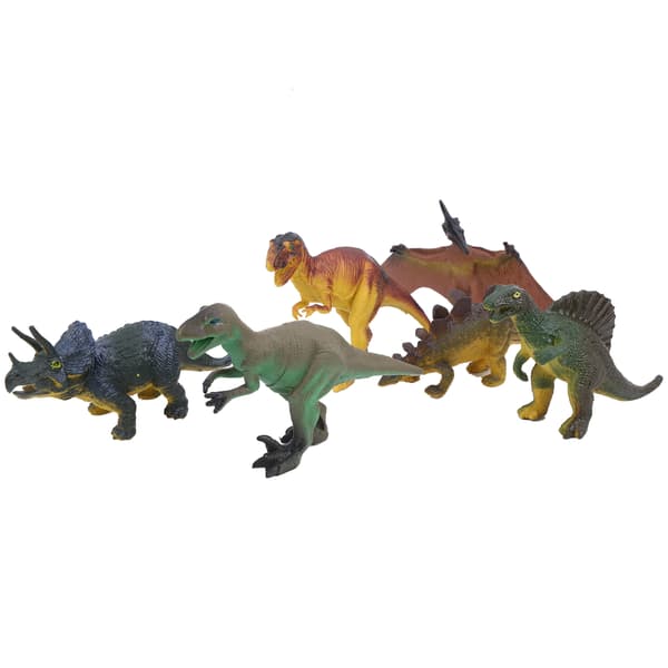 6 stk. Stimulert dinosaurmodellleketøy, svært simulerte dyremodeller for barn, dinosaurmodell