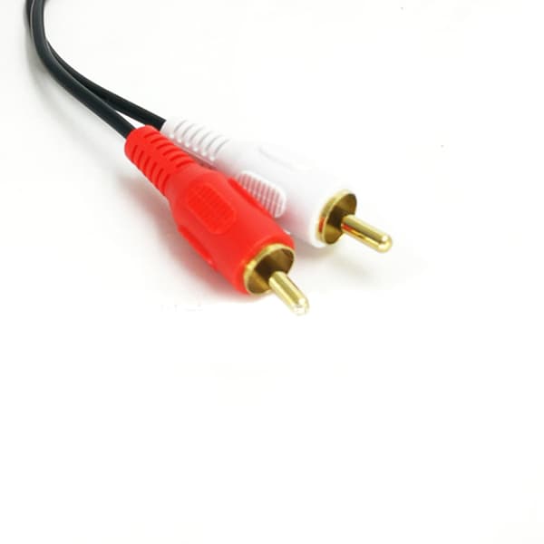 Bluetooth 5.0 lydmottaker musikkadapter bilstereo Aux-kabel 2RCA-grensesnitt for bil