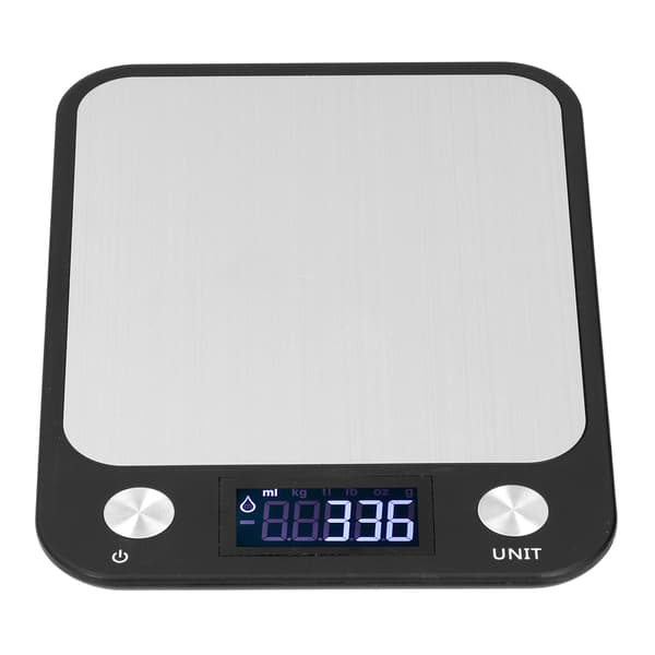 Madskål i rustfrit stål Mini digitalt display Elektronisk vejeværktøj 10000g bæreevne
