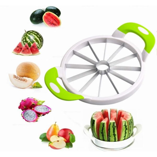 Vattenmelonskärare och fruktskärningsverktyg i rostfritt stål för kök - multifunktionell melonskärare
