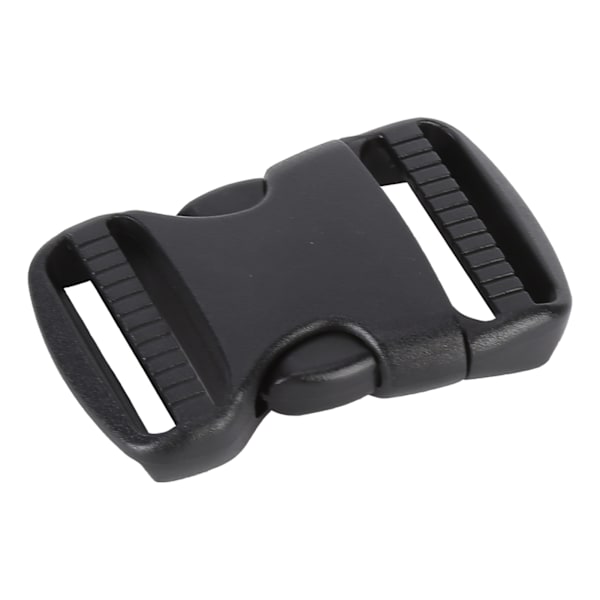 5 Styck Snabbspänne Plast Dubbla Justerbara Spännen Spännen Byte DIY Craft för ryggsäck Svart För 32 mm Bredd rem