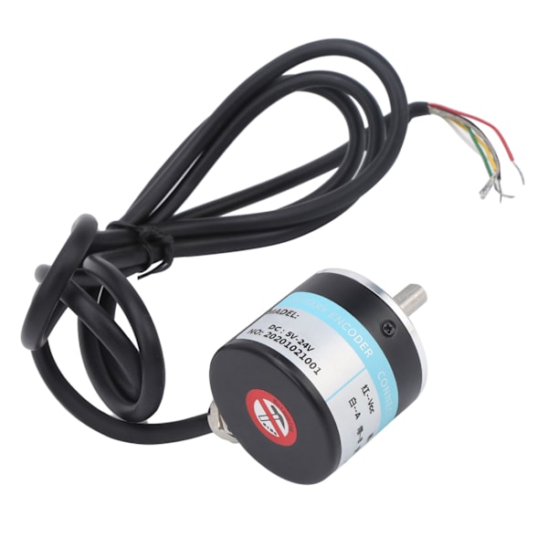 ABZ Encoder Inkrementel 3-Faset Solid Aksel 6mm Motorreduktionsudstyr DC5‑24VC38S6G5‑100Z