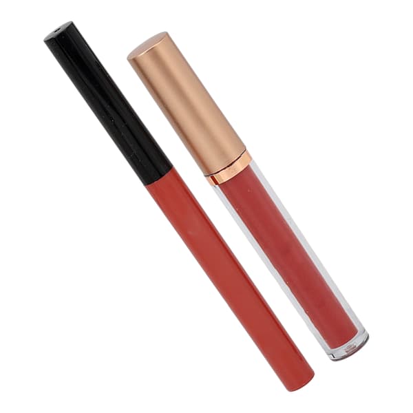 Matte Flydende Læbestift Læbeblyant Sæt Vandtæt Langtidsholdbar Lipgloss Makeupsæt