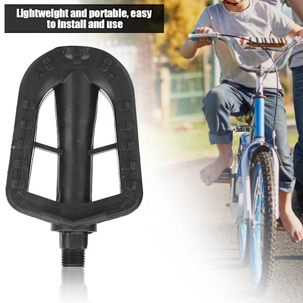 2 Pair Universal Lasten Pyörän Luistamaton Poljin Lasten Polkupyörän Laakeri Tarvike keltaisella Varoitusheijastimella (amerikkalainen järjestelmä)