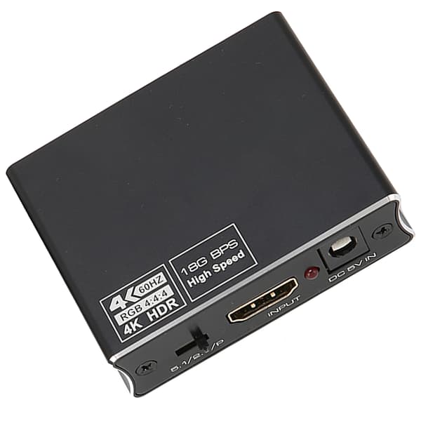 HD Multimedia Interface-omvandlare HD Multimedia Interface till optisk SPDIF och 3,5 mm stereo ljudomvandlare