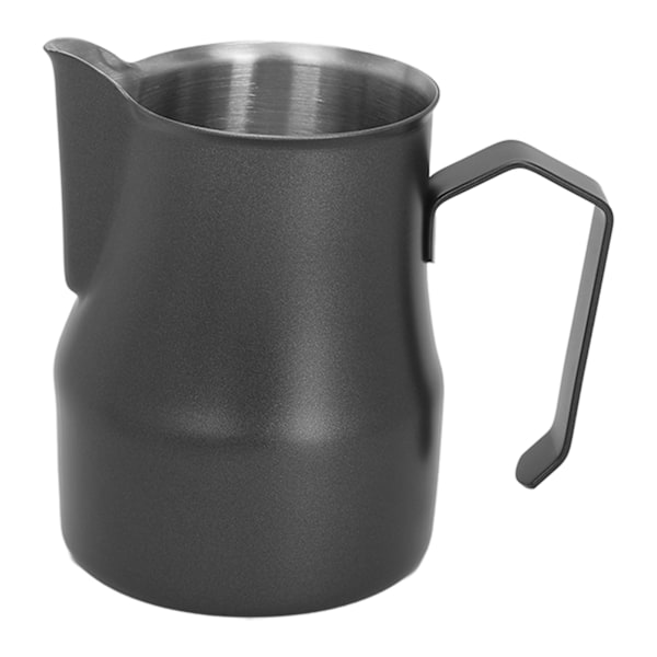 Mjölkskummare i rostfritt stål 304, 450 ml, svart