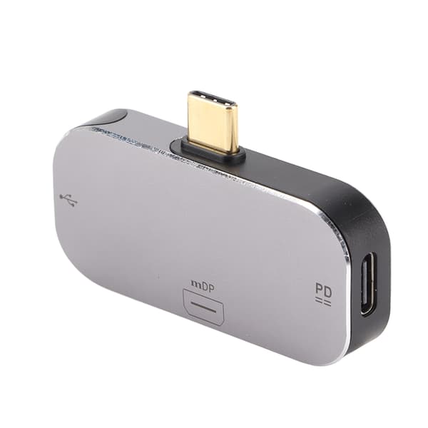 Dockningsstation 3 i 1 Typ C Hane till Mini DP USB A Typ C Hona USB C Docka för Windows för Android för OS X