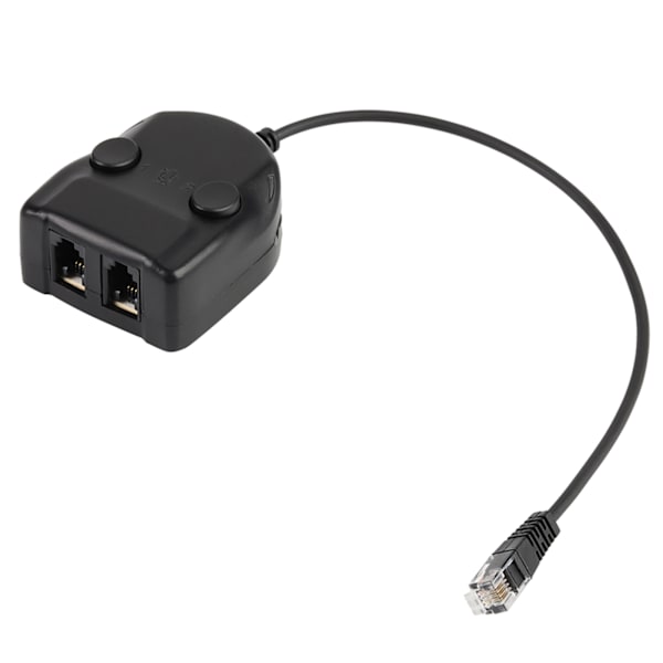 Crystal Headset Telefon Träningslåda Splitter Adapter Volymkontroll Intelligent ljud stängt