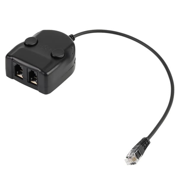 Krystall Headset Telefon Opplæring Boks Splitter Adapter Volumkontroll Intelligent Lyd Lukket