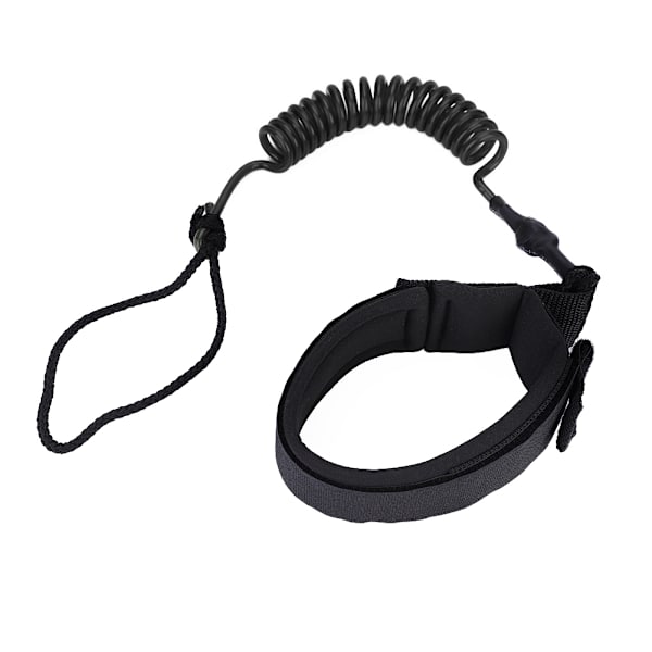 Stand Up Paddle Board Coiled Spring Ben Fod Reb Surfing Leash til Surfboard (sort)