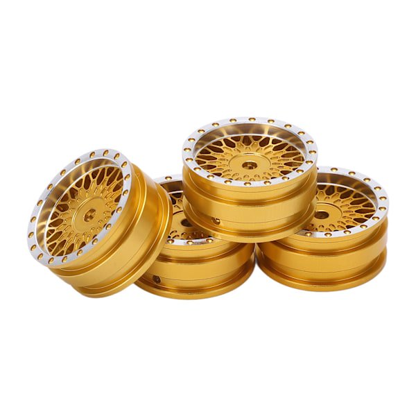 4 kpl RC-auton pyörän napa Axial SCX24 AXI90081 AXI00001 AXI00002 1/24 RC-auton metalli napa lisävaruste Kulta