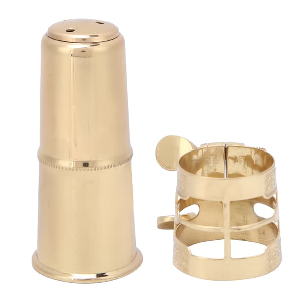 Messinkinen alttosaksofonin suukappaleen suojus saksofonin ligatuurisarja soittimen tarvikkeet