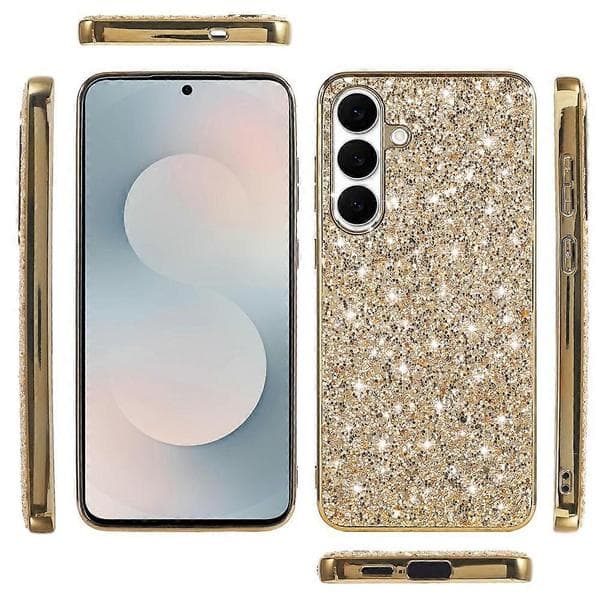 Kompatibel med Samsung Galaxy A37 5G Etui Galvanisering TPU + PC Glimrende Glitter Telefon Bagside